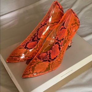 NIB Jessica Simpson PVC Python Heel